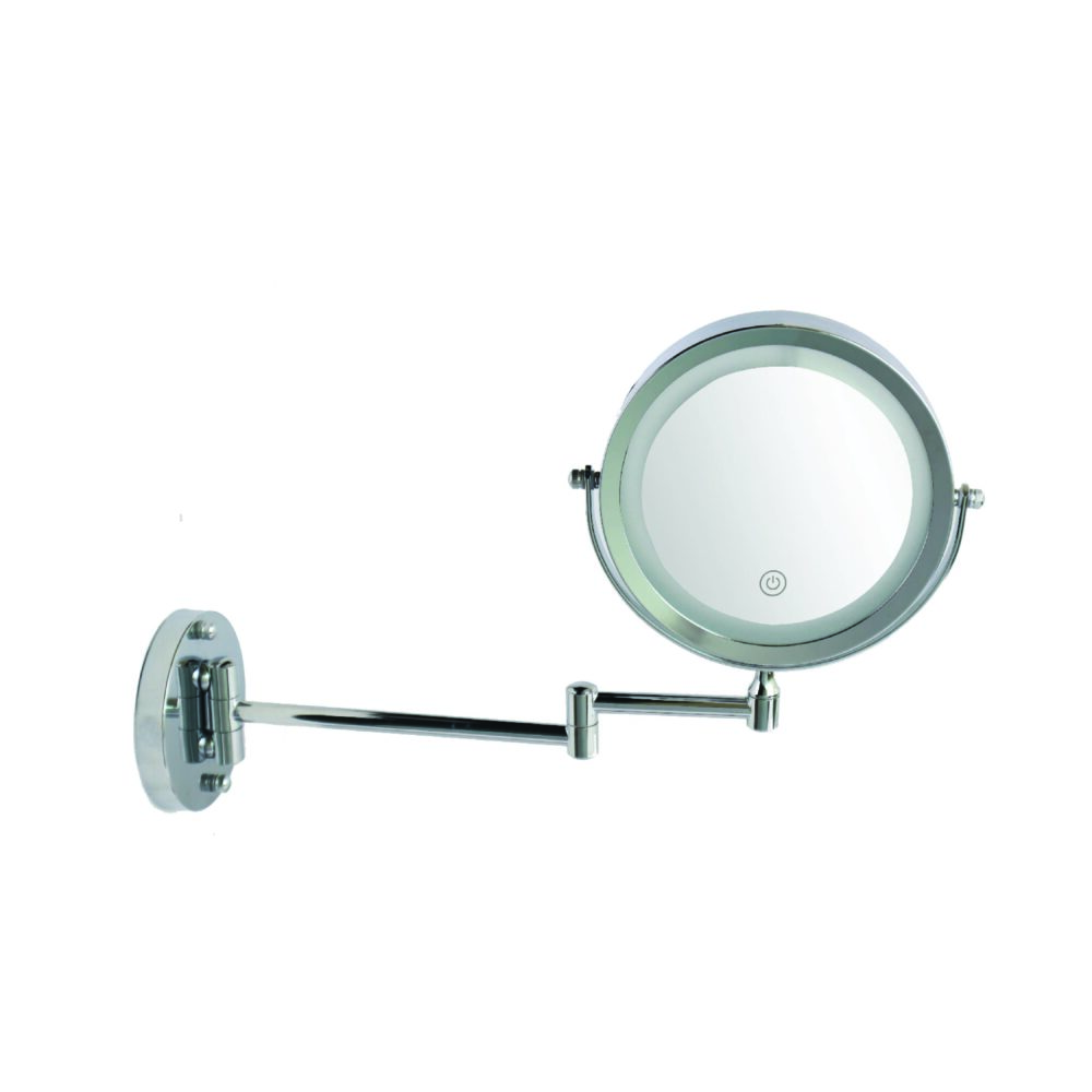 Zilver Magnifing Mirror With Light Touch::ID:: ZMM005