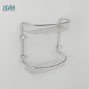 ZILVER SOAP BASKET DOUBLE STRAIGHT  (ZSB011)
