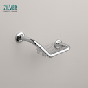 Zilver Grab Bar Angle W/Soap Basket H004 ::ID:: H004