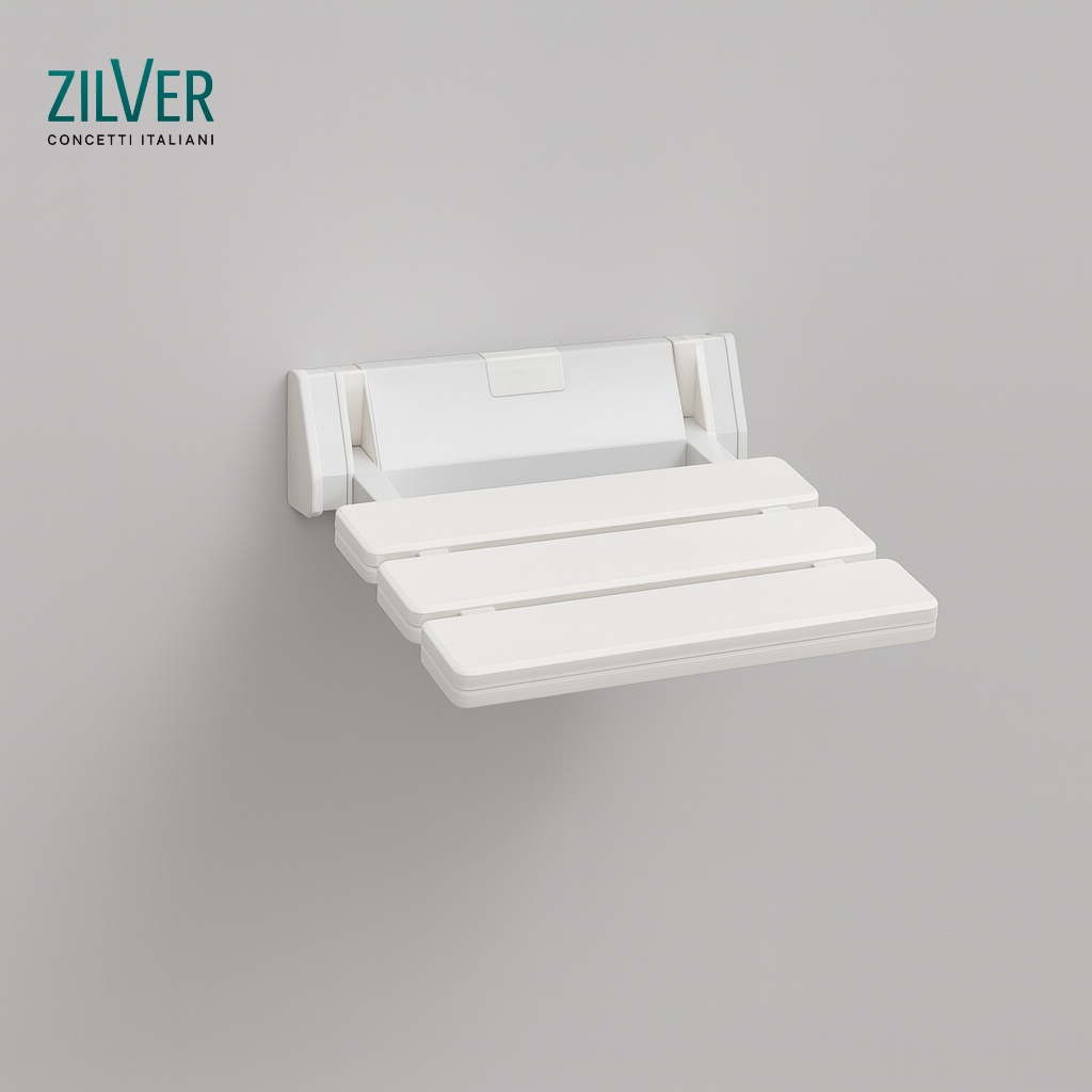Zilver Shower Seat Abs Wall Mounted ::ID:: ZSS002