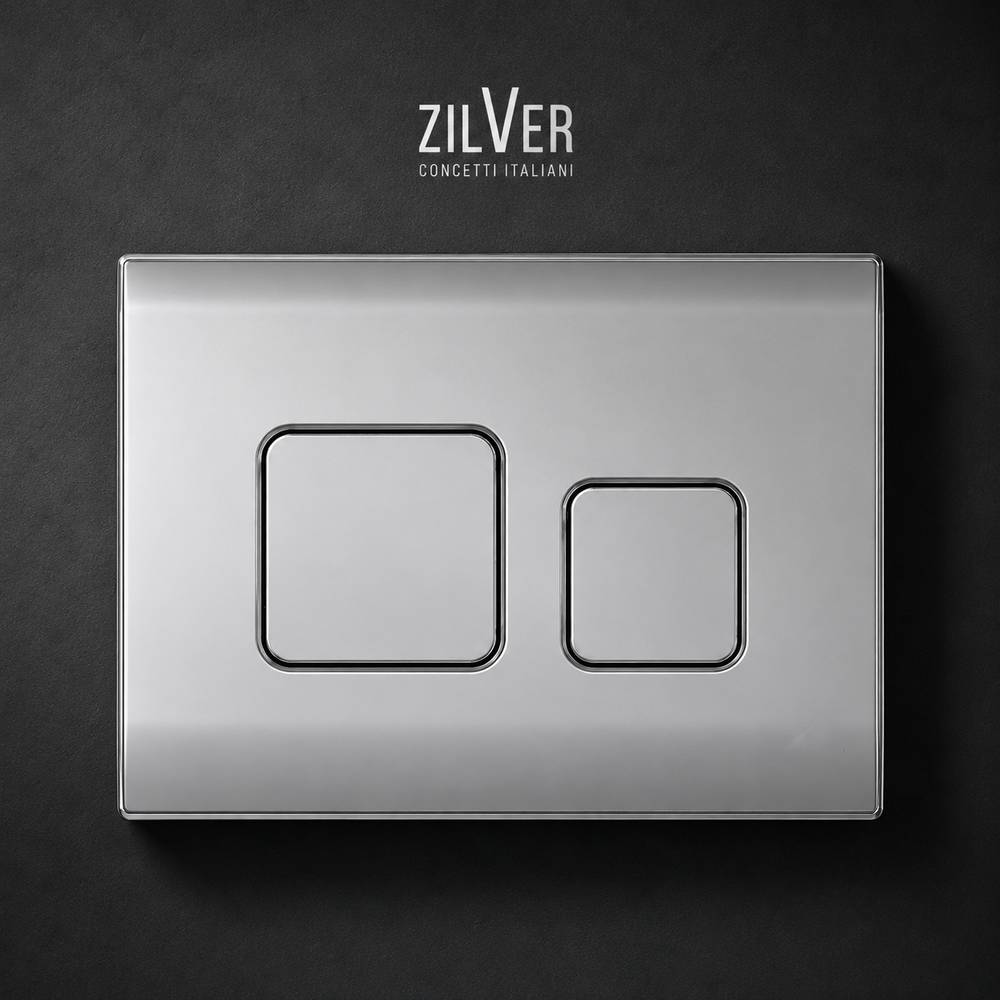 ZILVER CONCEALED TANK FLUSH  PLATE ::ID:: ZDR007SP01