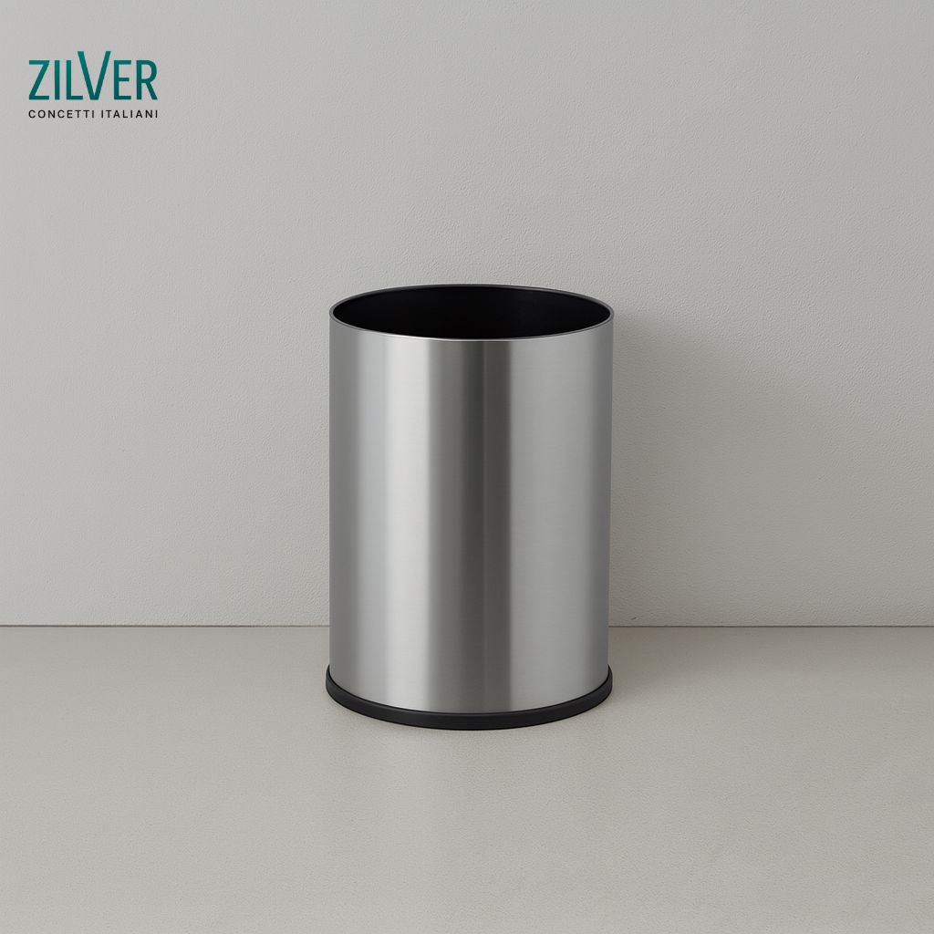 Zilver Dustbin 12 Liter  (ZDB007)