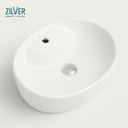 Zilver Art Wash Basin Glossy White (ZARTB104)