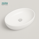 Zilver Art Wash Basin Glossy White Ceramic (ZARTB111)