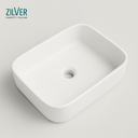 Zilver Art Wash Basin Glossy White Ceramic (ZARTB113)