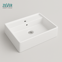 Zilver Art Wash Basin Glossy White Ceramic (ZARTB114)