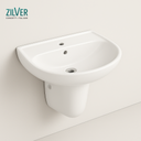 Zilver Half Pedestal Basin Wall-Mounted (ZPDB102)