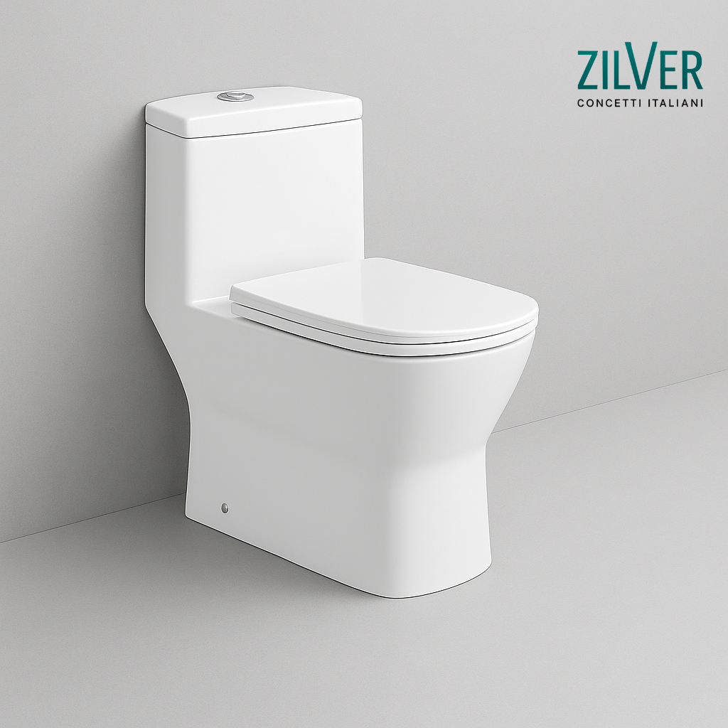 Zilver Toilet One Piece With UF Seat Cov ::ID:: ZTOT104