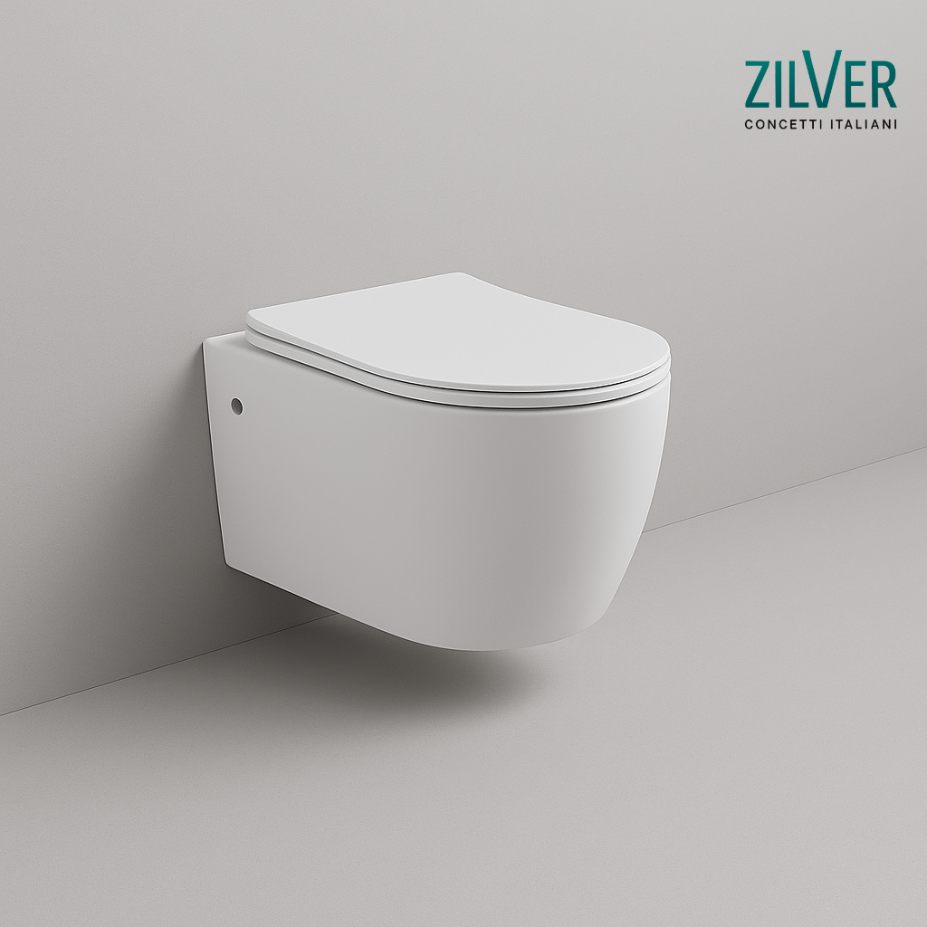 Zilver Wall-Hung Toilet with Tornado Flush (ZWHT109)