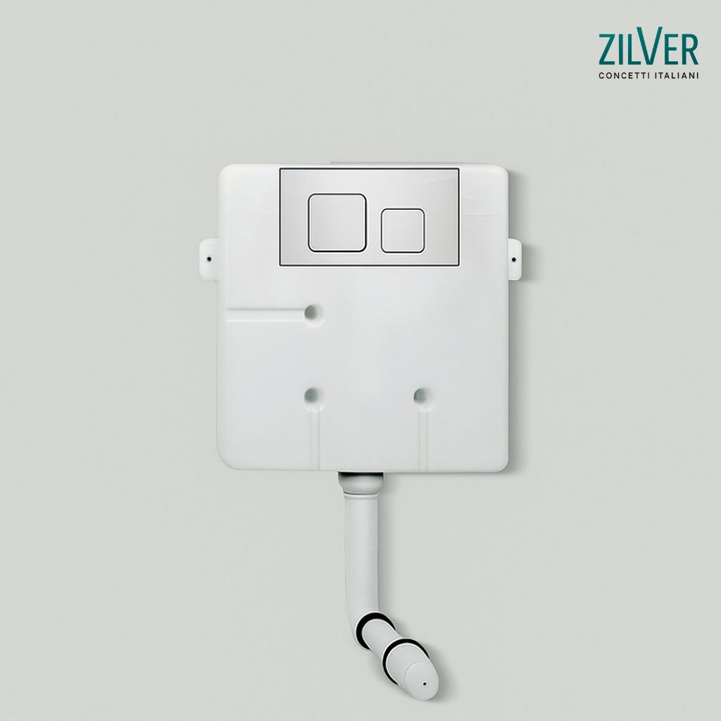 Zilver Conc Cistern W Exp Plate (ZDR001)