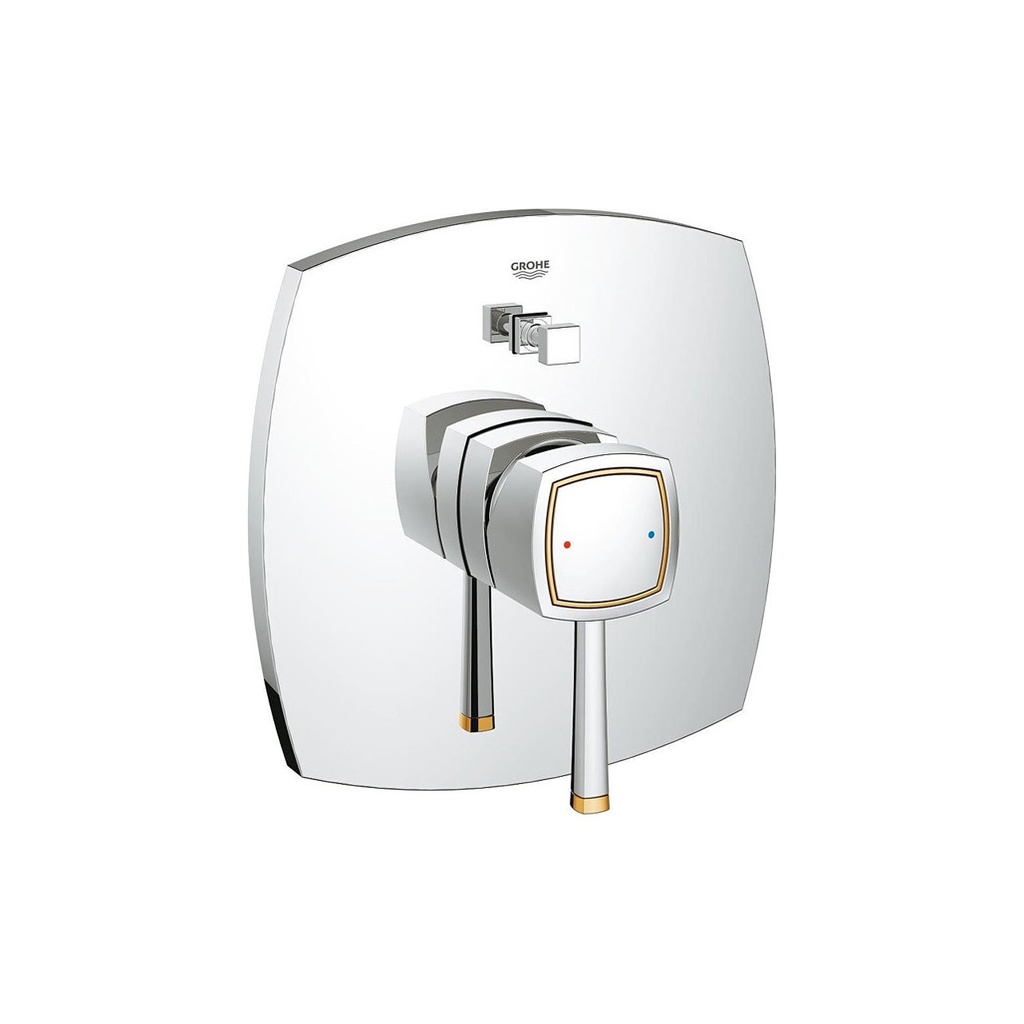 GROHE GRANDERA SHOWER PLATE WITH DIV. CH/GOLD ::ID:: 19920IG