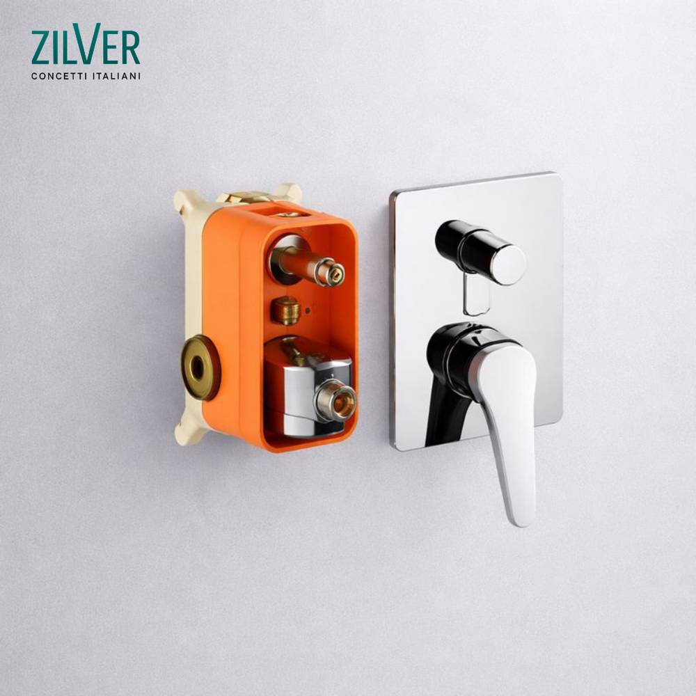 Zilver Concealed Bath mixer With Body ::ID:: ZFLD805