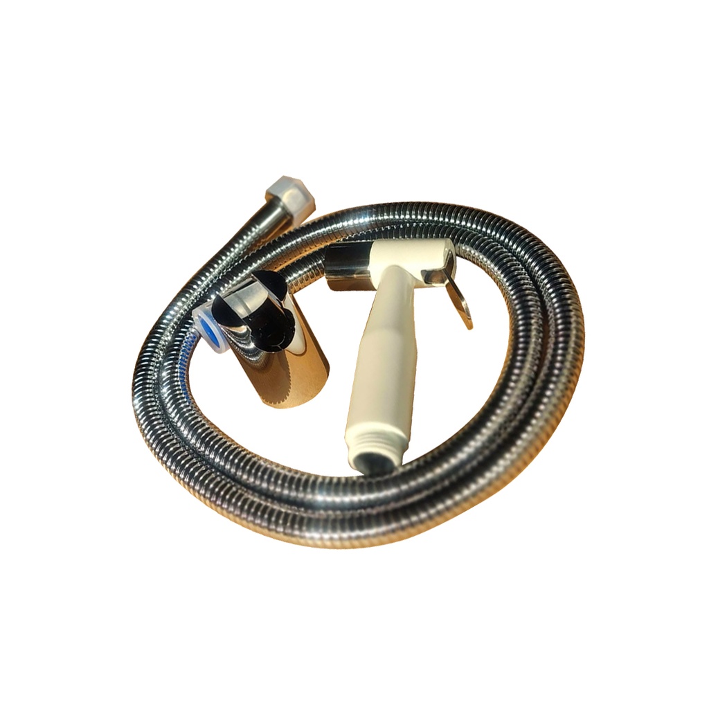 Zilver Toilet Shower Set White-Chrome ::ID:: TS104WCH