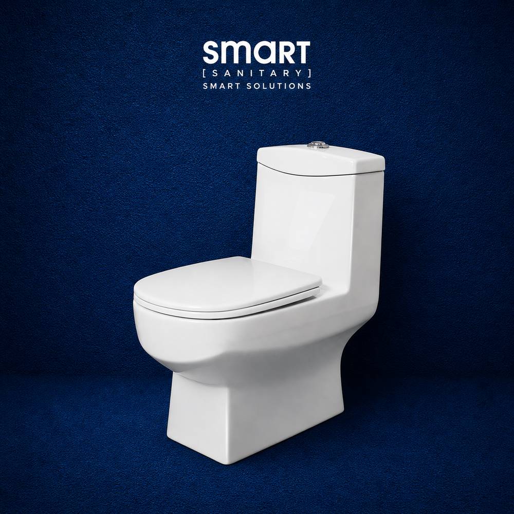 Smart One Piece Toilet 300 mm drain w/ Seat Cover ::ID:: STOT213