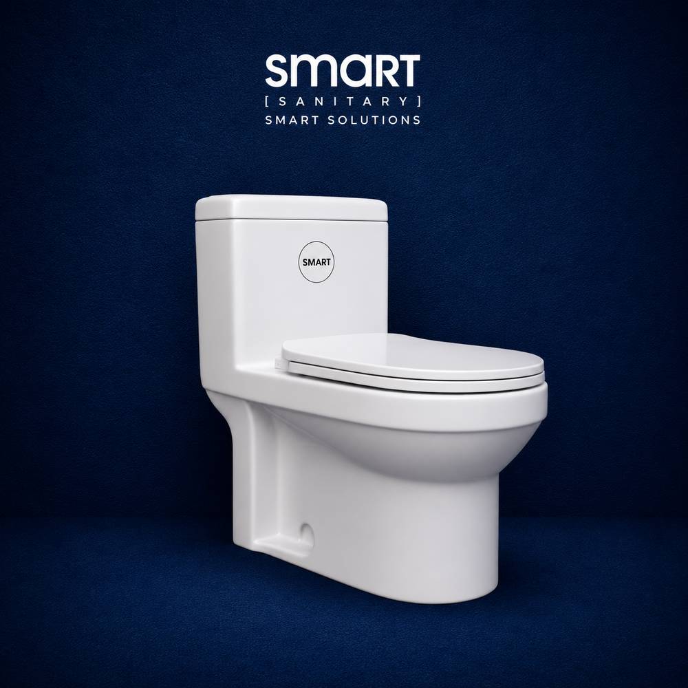 Smart One Piece Toilet with Seat Cover ::ID:: STOT212