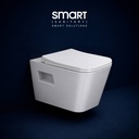 Smart Wall Hung Toilet Square with Seat Cover ::ID:: SWHT205