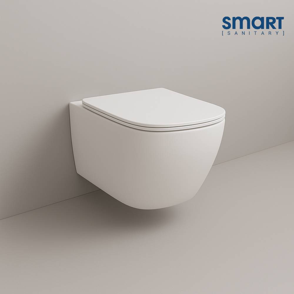 Smart Wall-Hung Toilet, Square Profile — Dual-Flush 6/3L (SWHT206)