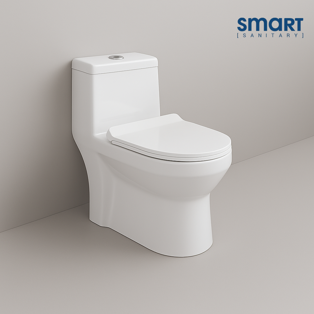 Smart One Piece Toilet with Seat Cover ::ID:: STOT150