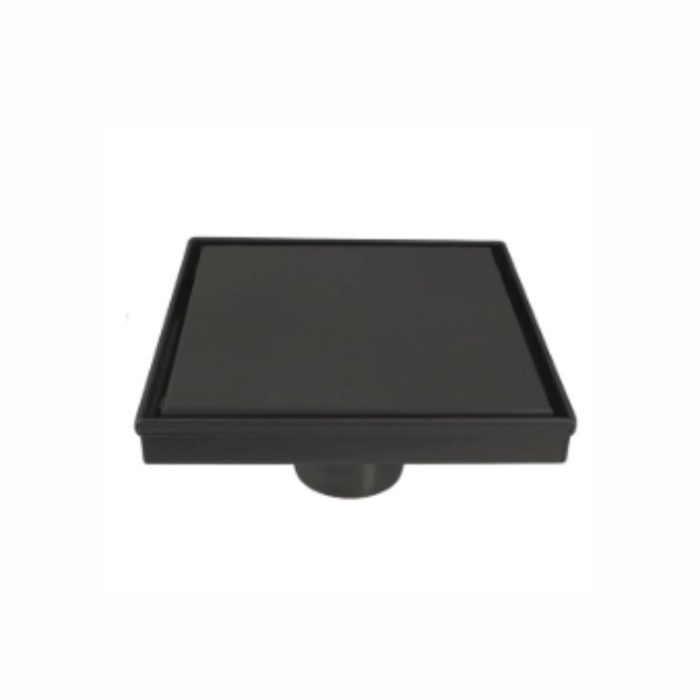 Smart Floor Drain 6x 6 SS Black tile fixing ::ID:: SFD04BLK