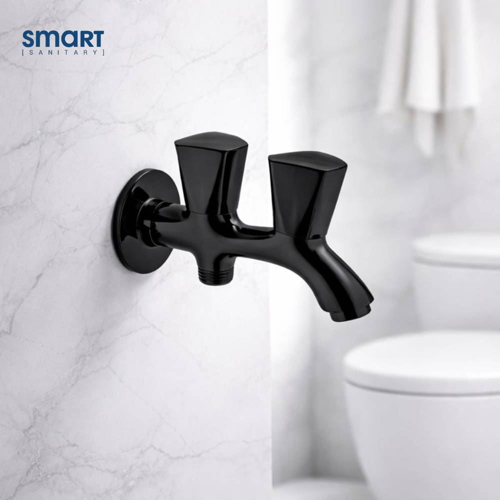 Smart Double Bib Tap Matt Black (SGX1300BK)