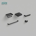Zilver Bathroom Accessories Set (5 Pieces Matt Black) ::ID:: 066MBC