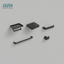 Zilver Bathroom Accessories Set (5 Pieces Matt Black) ::ID:: 066MBC