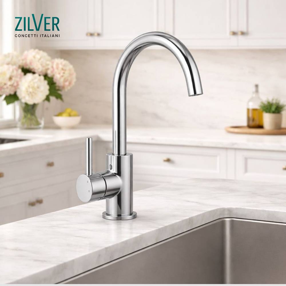 Zilver Kitchen Sink Mixer Sink Mounted (AM400)