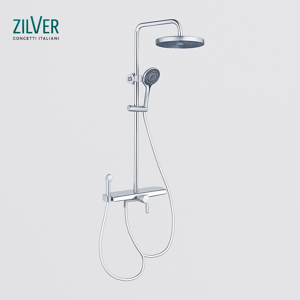 Zilver Open Shower Set ::ID:: ZLSS002