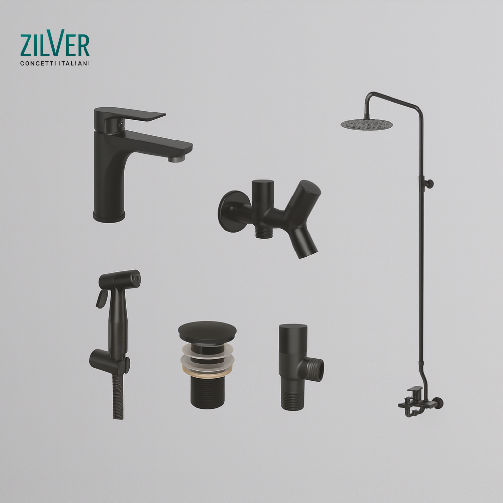 Zilver Violin Matt Black Set ::ID:: VSETMBK