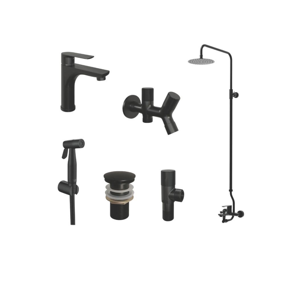 Zilver Violin Bath Set (Brush Gold) ID:: VSETBG