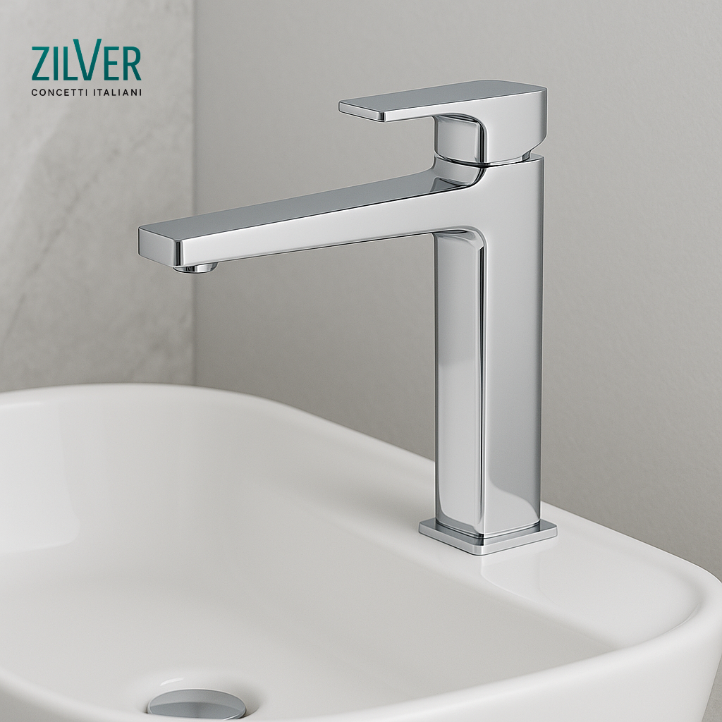 Zilver Cliff Basin Mixer Long ::ID:: ZCLF100 