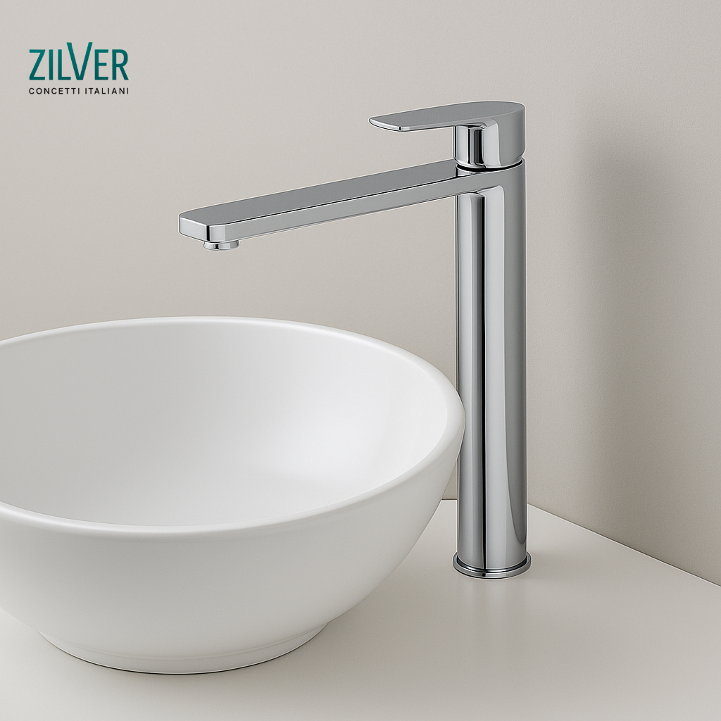 ZILVER ARC BASIN MIXER LONG-(ZARC100)