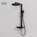 Zilver Open Shower Set Matt Black (JB13C95MB)