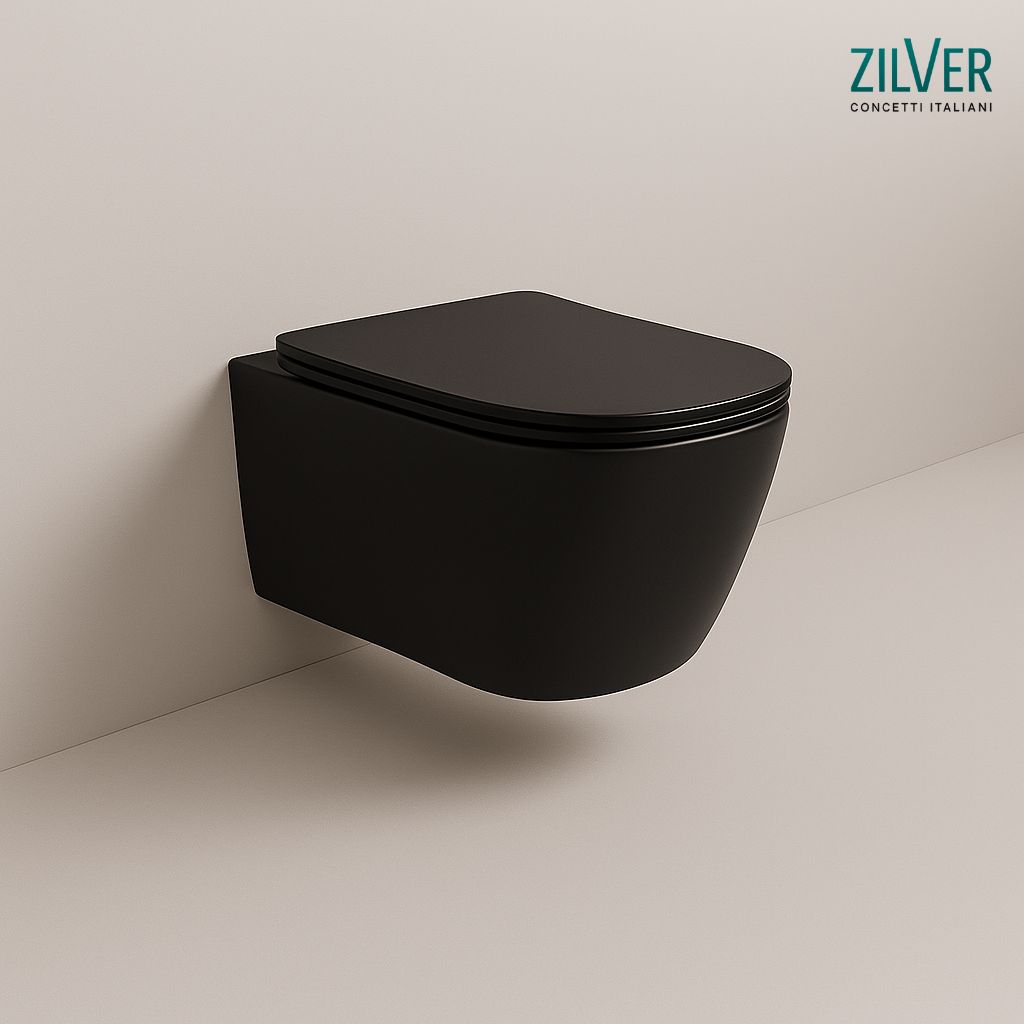 ZILVER NEW WALL HUNG TOILET (ZWHT102MB)