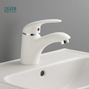 ZILVER VALUE BASIN MIXER WHITE (MT80131W)