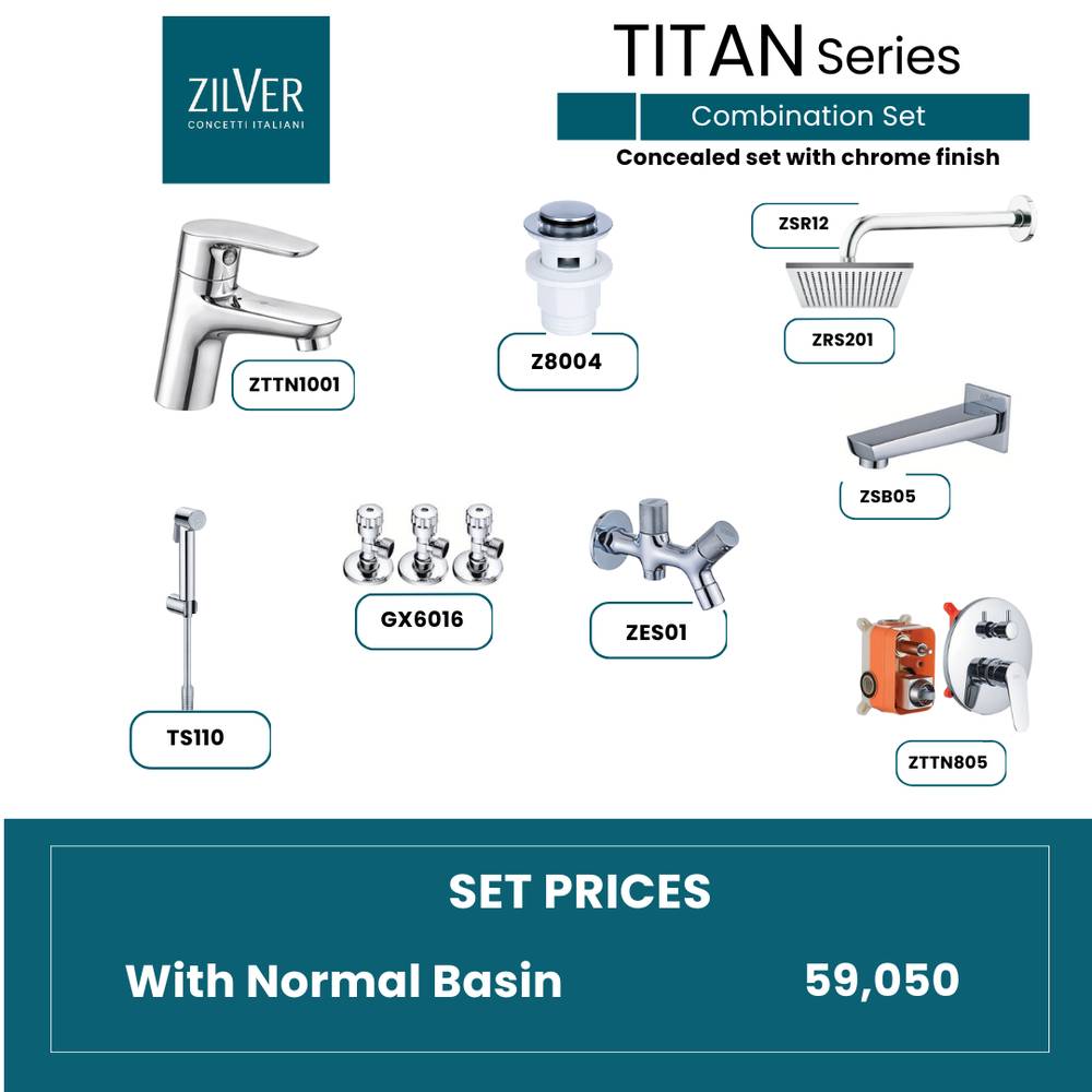 Zilver Titan Complete Concealed Set  ID::ZTCCS