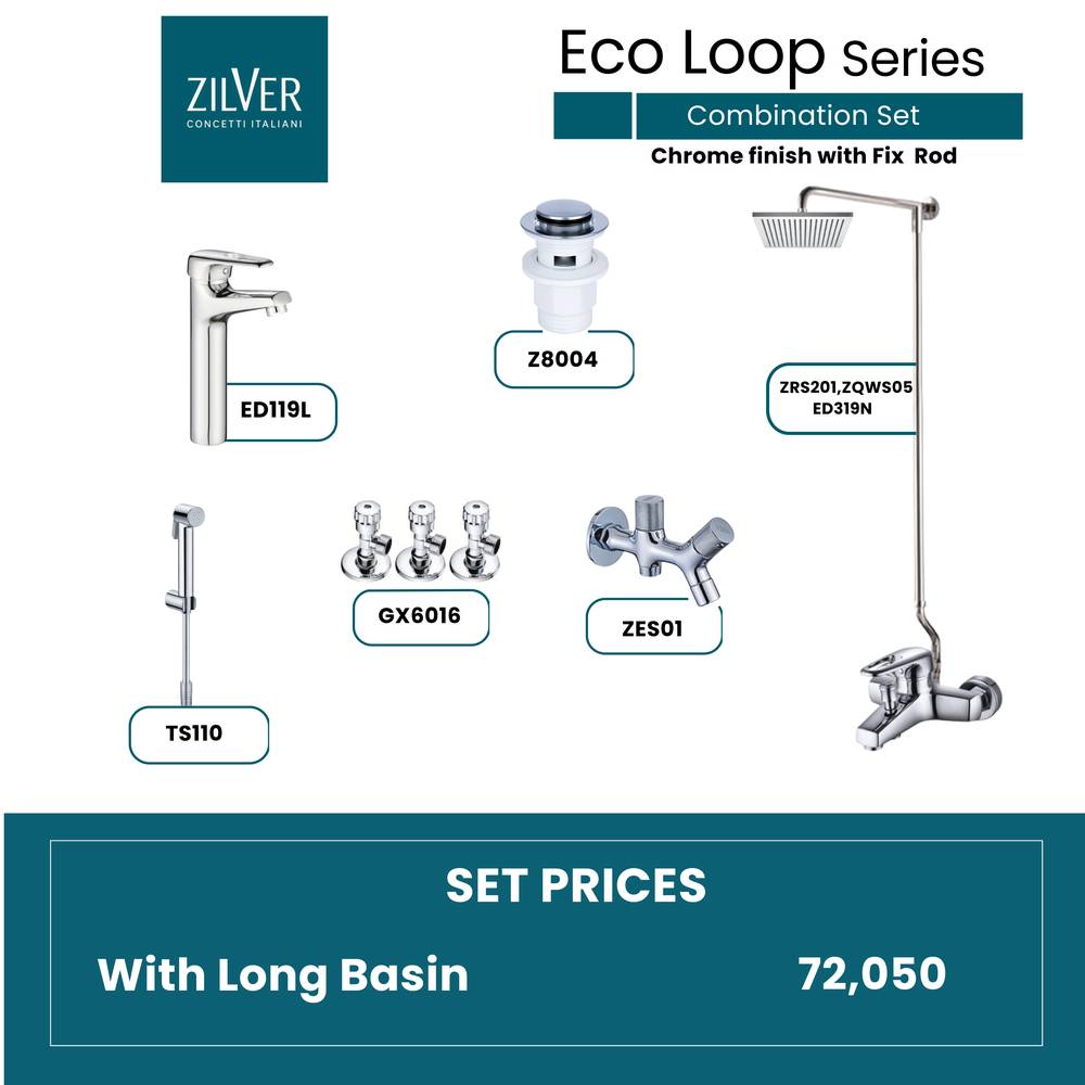 Zilver Ecoloop Bathroom Set ID::ED03