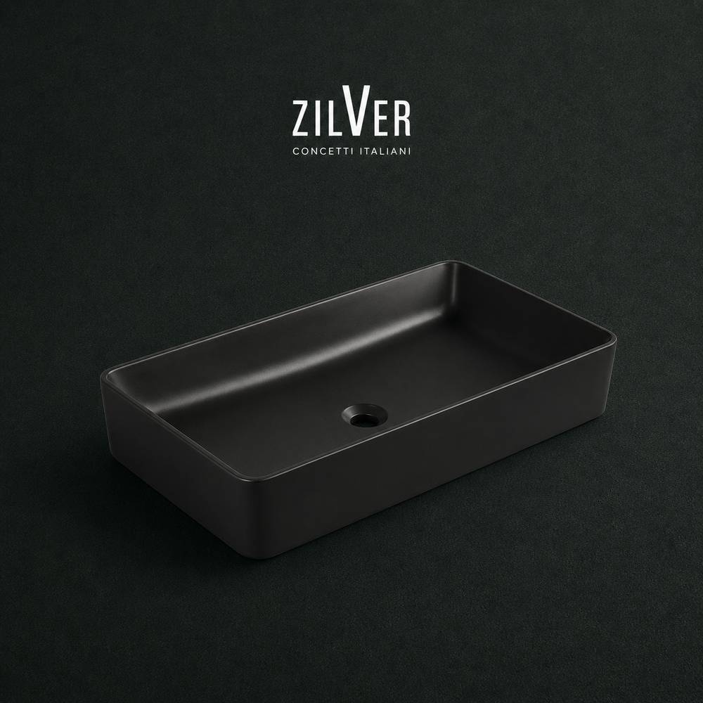 Zilver Art Wash Basin Matt Black ::ID::ZARTB115MB