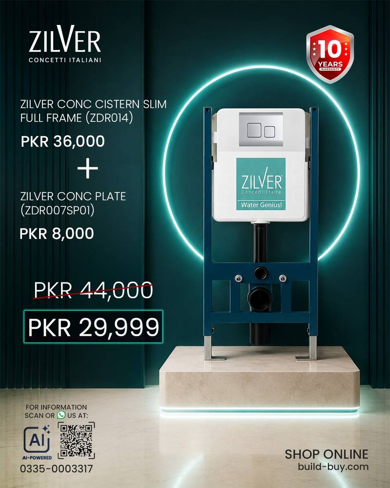 Zilver Concealled Flush Tank : ZDR014