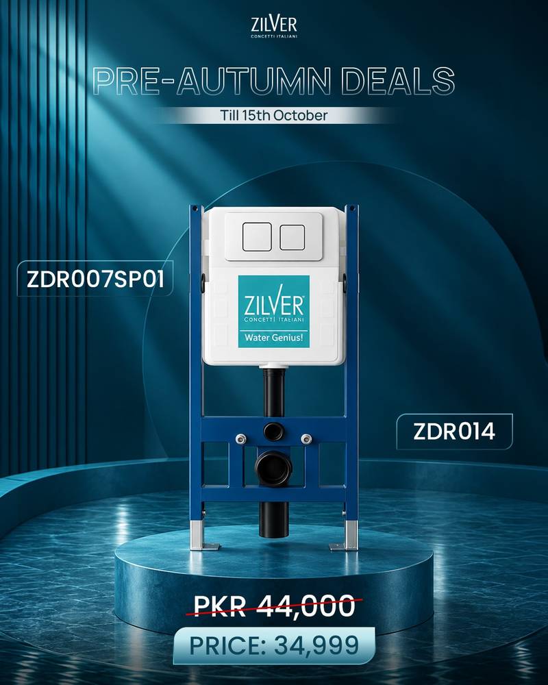 ZILVER Pre-Autumn Deal 4(concealed flush tank with plate)