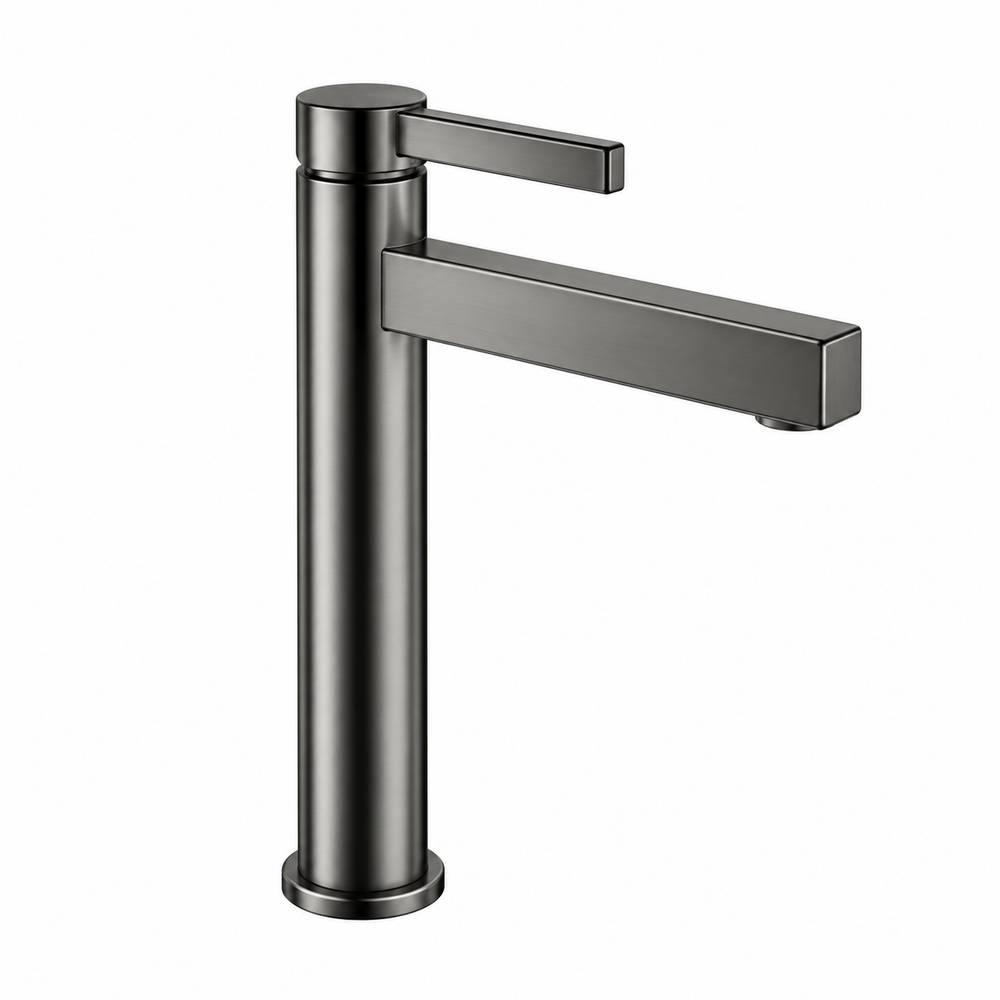 Zilver Long Basin Mixer Gun Metal::ID:: AM100GM