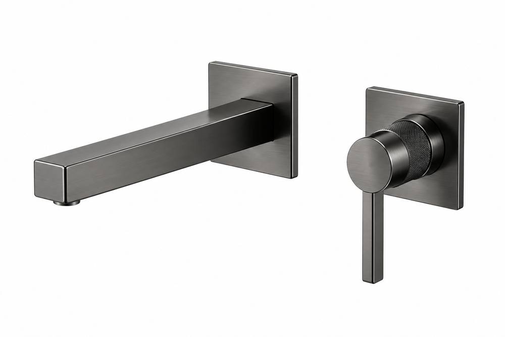 Zilver Wall Mounted Basin Mixer Gun Metal::ID:: AM200GM