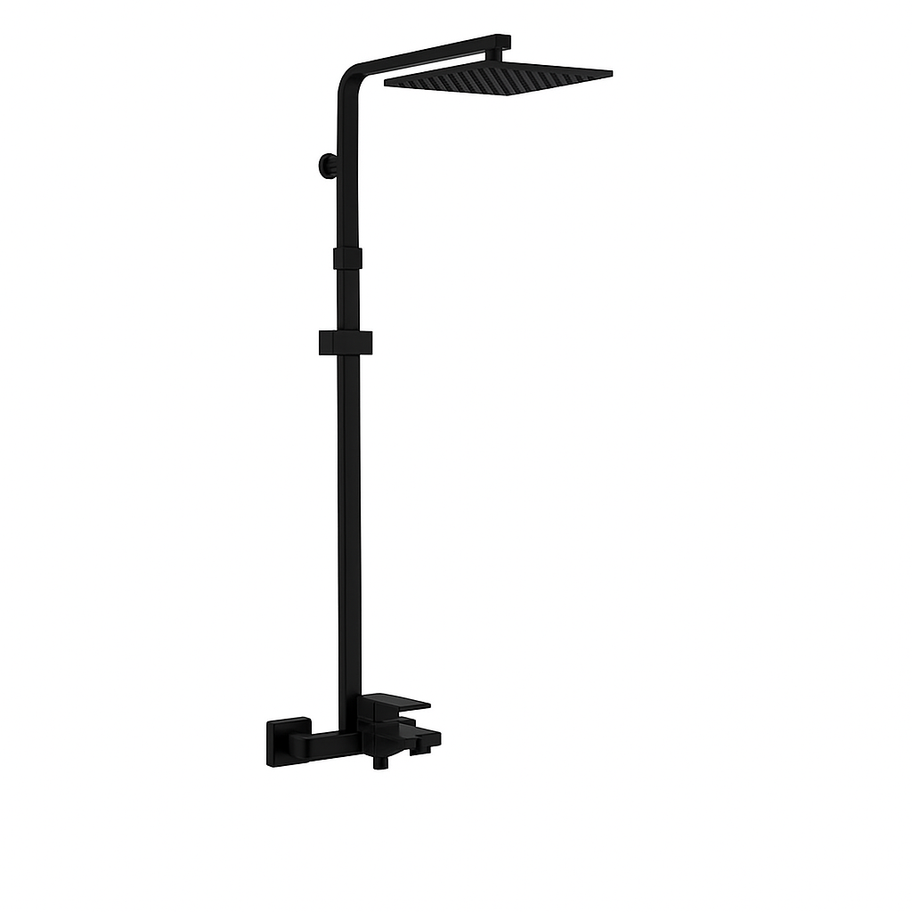 Zilver Cliff Bath Mixer w/ Open Shower Rod::ID:: ZCLF500