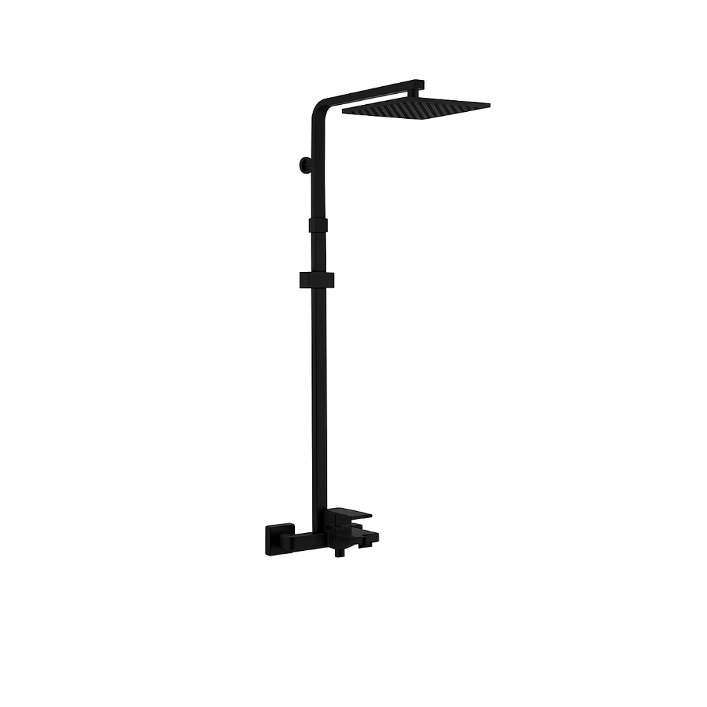 Zilver Cliff Bath Mixer w/ Open Shower Rod::ID:: ZCLF500