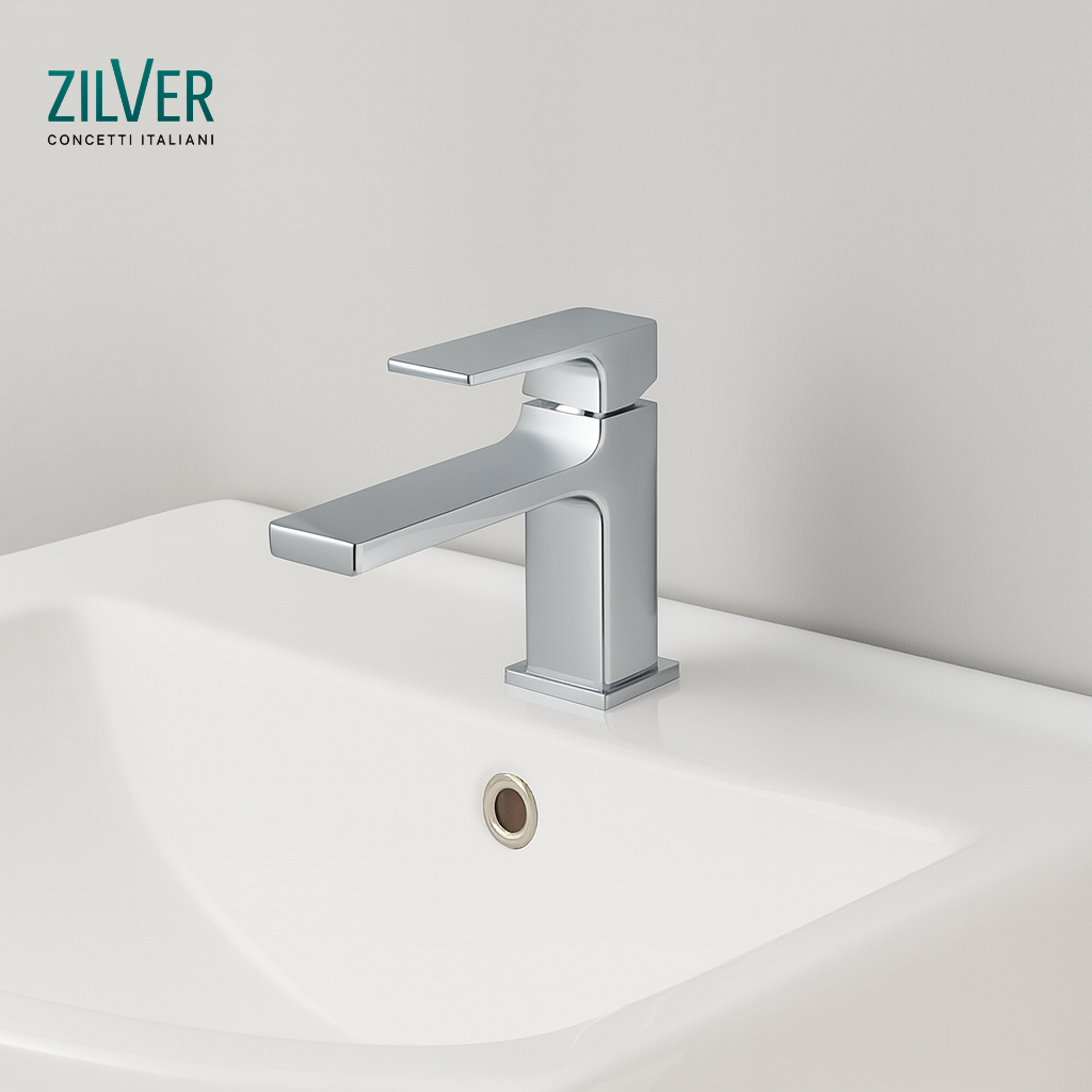 Zilver Cliff Basin Mixer Normal– (ZCLF1001)