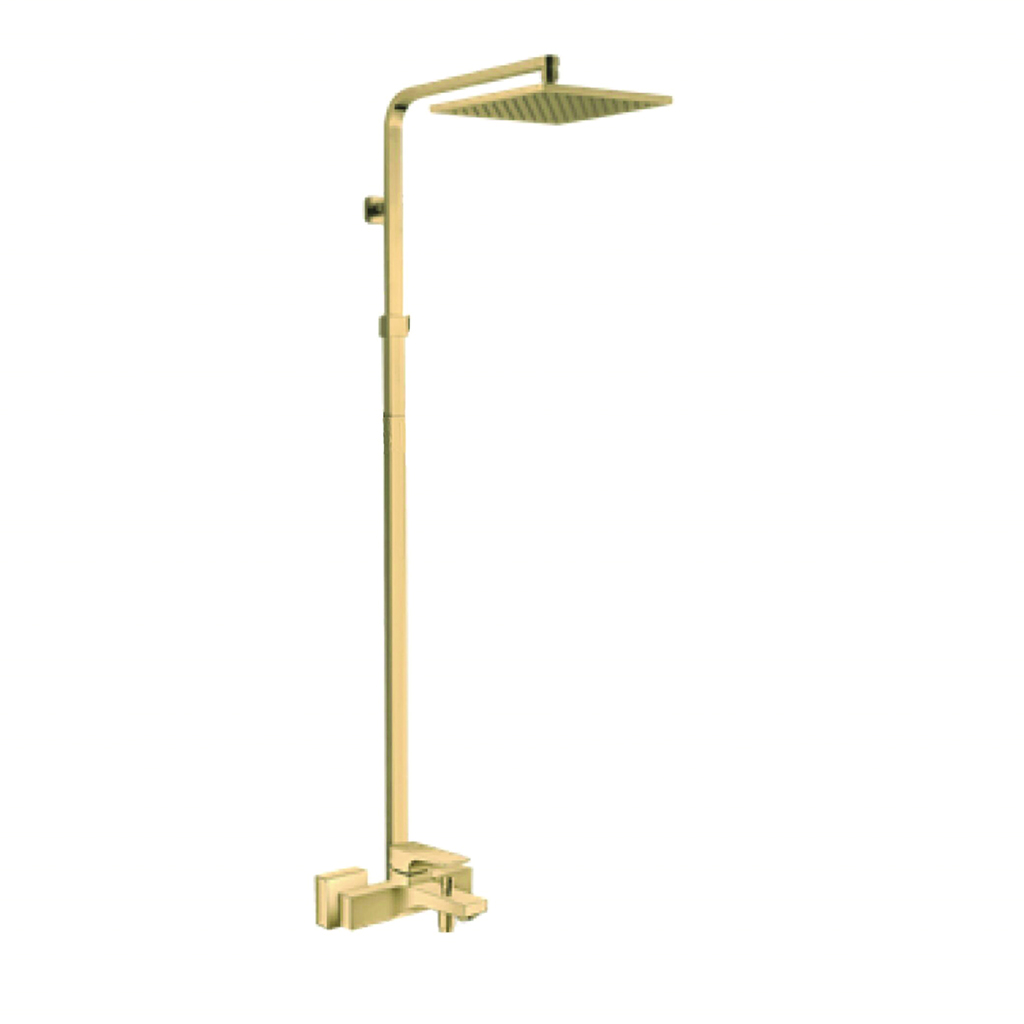 Zilver Cliff Bath Mixer with Open Shower Rod Gold ::ID:: ZCLF500BG