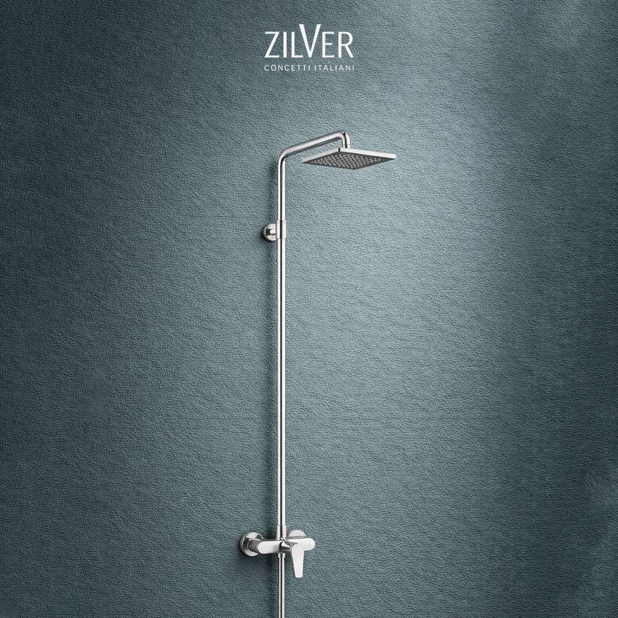 Zilver Kare Bath Mixer With Open Shower (ZKAR500)