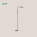 Zilver Kare Bath Mixer With Open Shower (ZKAR500)