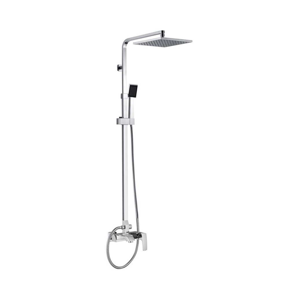 Zilver Stark Bath With Open Shower Rod ::ID:: RG500