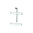 ZILVER DOUBLE CORNER  SHELF ::ID:: SF022